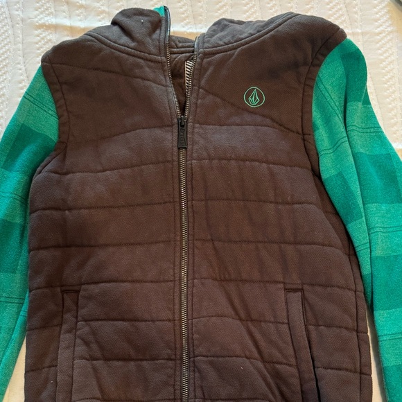 Quicksilver hooded sweater zip up warm great condition size xsmall - Picture 2 of 2